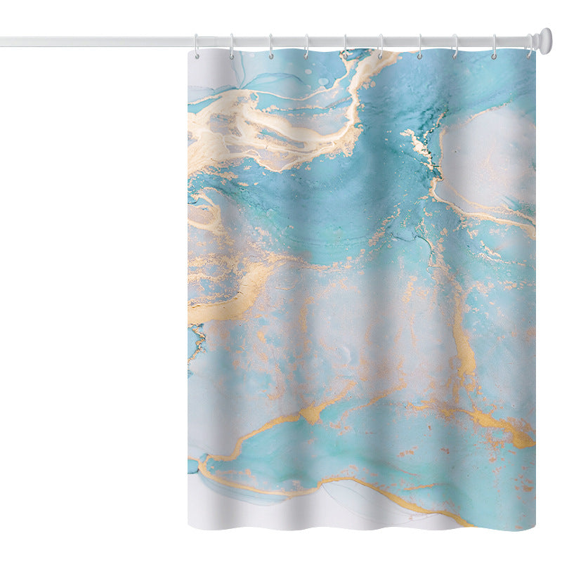180x200cm Shower Curtain Set with Hooks 3D Marble Fabric Shower Liner Bottom Magnets 180x200cm Shower Curtain Set with Hooks 3D Marble Fabric Shower Liner Bottom Magnets